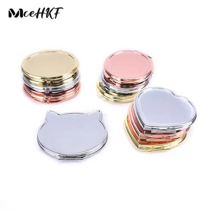1pcs Cosmetic Magnifying Make Up Mirror Round Pocket