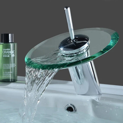 Bathroom Faucets Wash Basin Sink Taps Colorful Glass