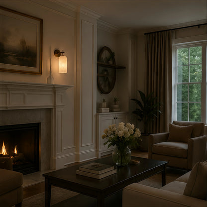 Brass Marble Wall Light Alabaster Wall Sconce Led