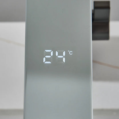 Gun Grey Smart Sensor Basin Faucet Digital Display