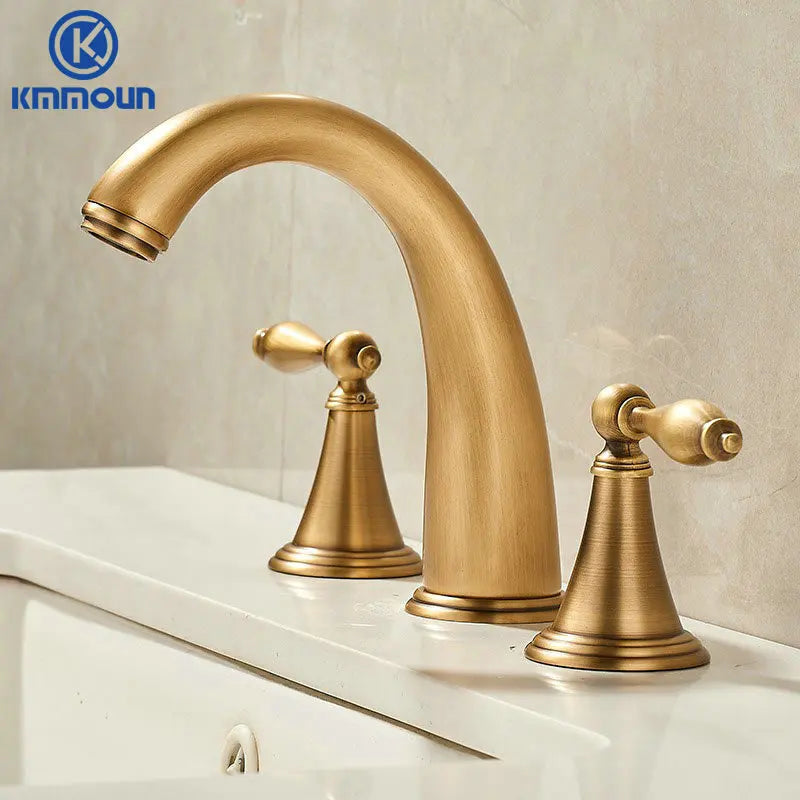 Deck Mounted Fixed Spout Bathroom Basin Faucet Hole
