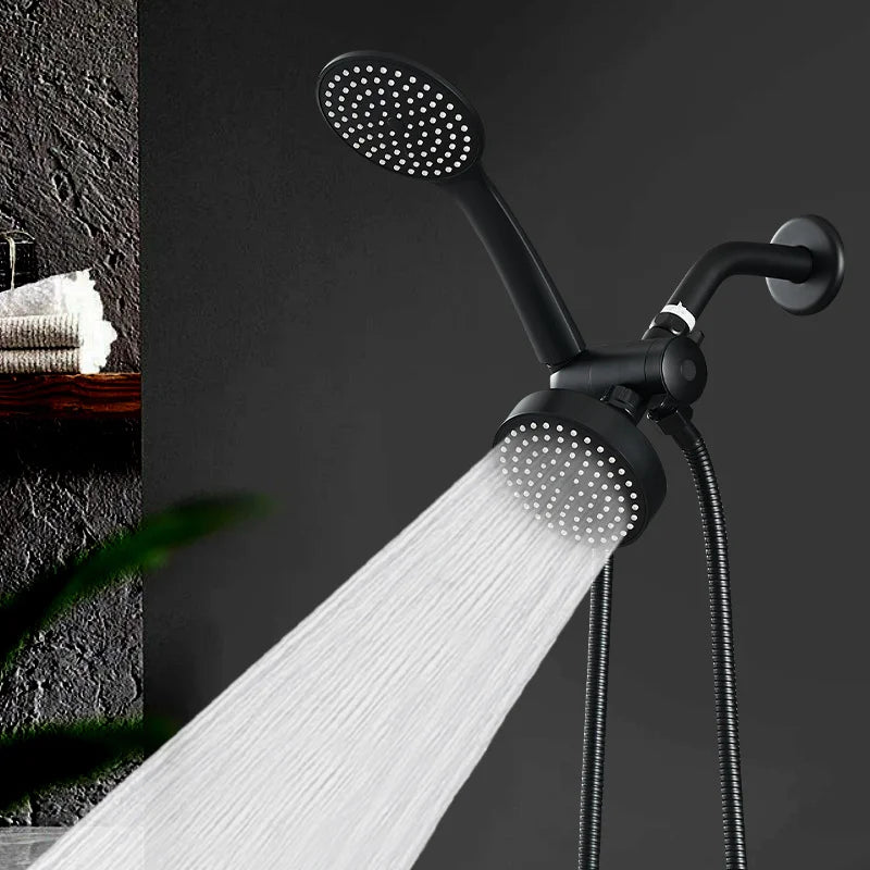 In1 Handheld Shower Bracket Three-Way Water Distributor &