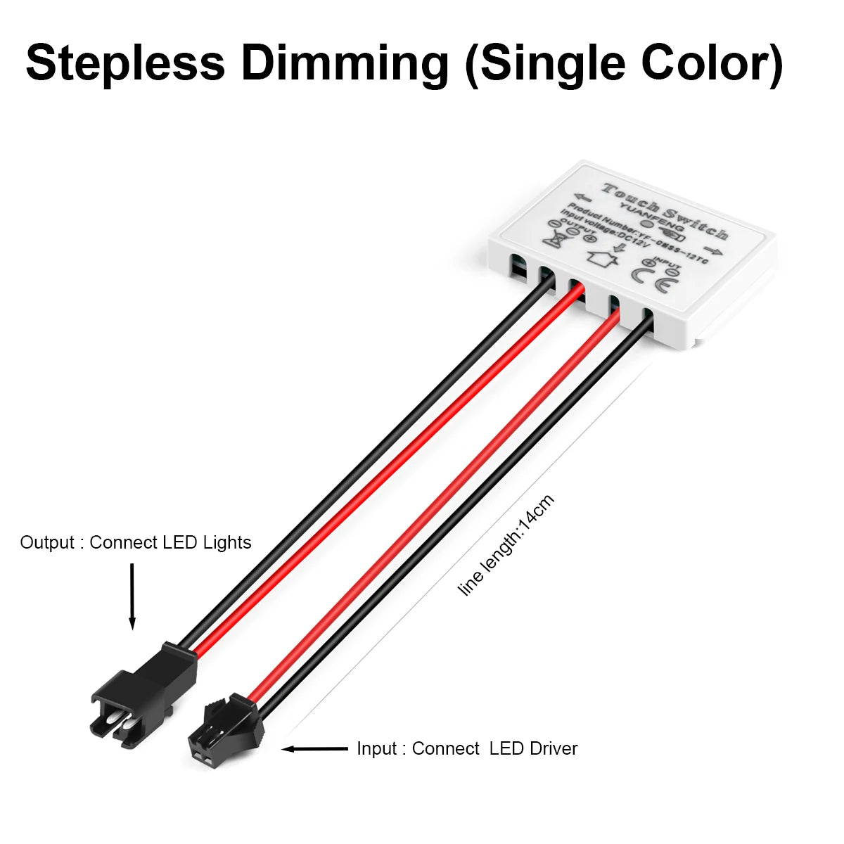 12v 5a Makeup Mirror Led Light Switch Capacitive