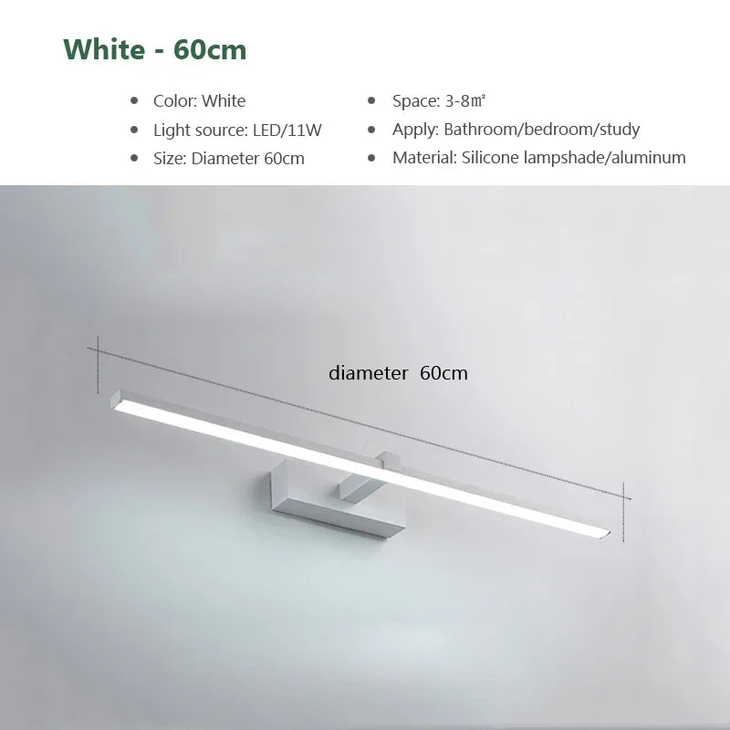 Modern Led Wall Light Bathroom Hardwares Wall Lamp