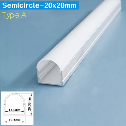 Three-Sided Glowing Led Aluminum Profile Tube Lamp Surface