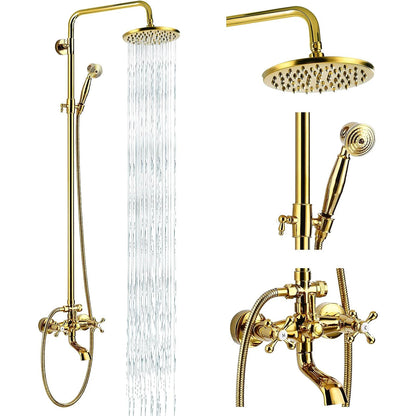 Kemaidi Gold Shower Faucet In Wall Stainless Steel