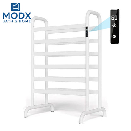 White Freestanding Mountable Towel Warmer Heated Towel Rack