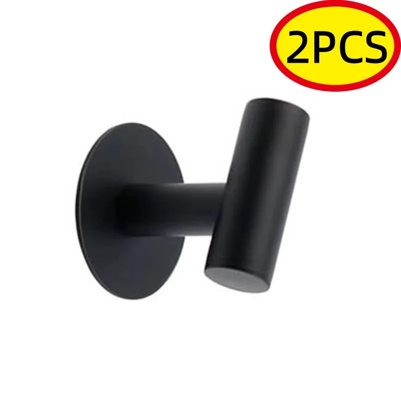 Stainless Steel Robe Hook Adhesive Wall Hook Towel
