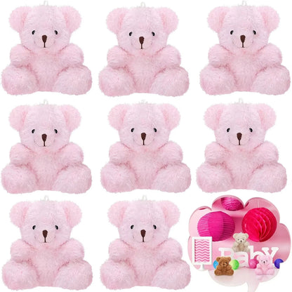 12-96pcs Mini Bear Plush Stuffed Small Teddy Bear