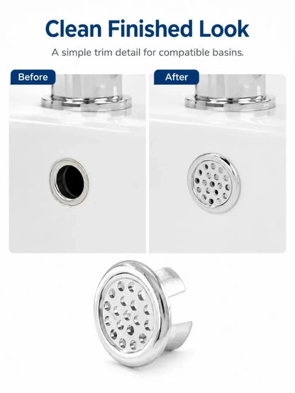 1-20pcs Round Basin Overflow Cap Sink Drain Cover