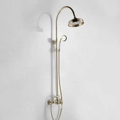 French Vintage Silver Bathtub Without Underflow Faucet Shower