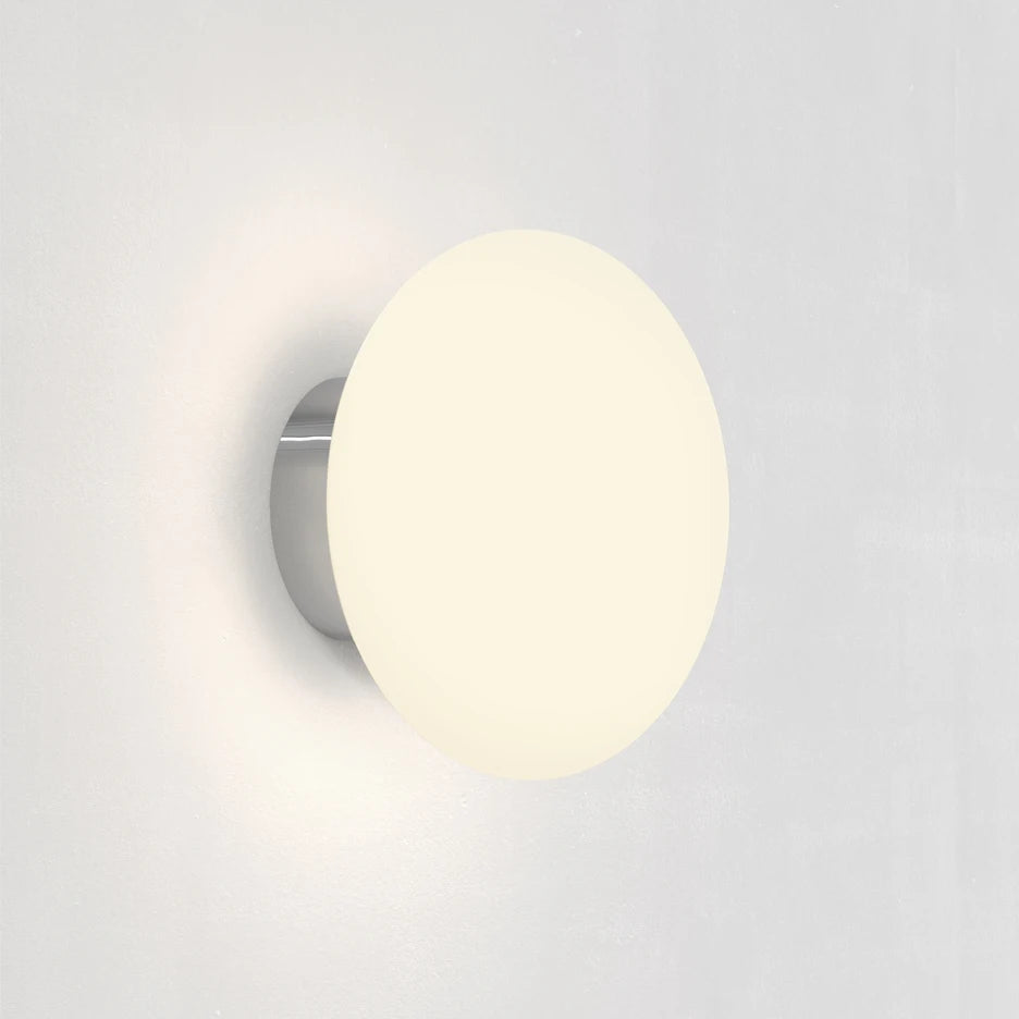 Modern White Wall Lamp Ball Glass Wall Sconce