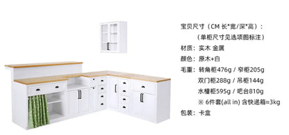 1/6 Scale Dollhouse Miniature Furniture Wooden Shelf Cabinet