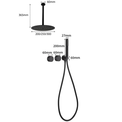 Ceiling Arm Brushed Gold Gunmetal Matte Black Chrome