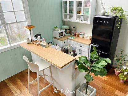 1/6 Dollhouse Miniature Furniture Wooden Shelf Cabinet Sink