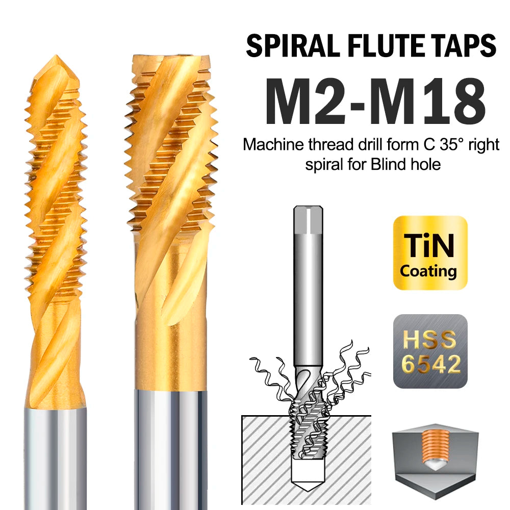 Xcan Thread Tap Hss 6542 M2-M18 Metric Screw