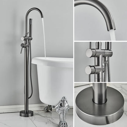 Rozin Black Floor Standing Bathtub Faucet Colors Standing