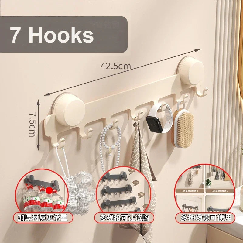 Behind Door Wall Coat Rack Row Hook Towel