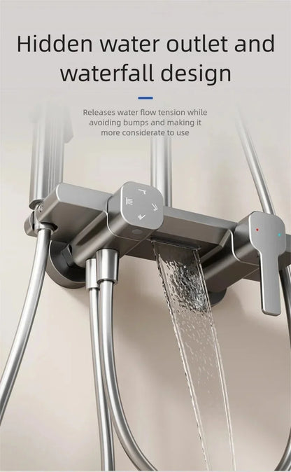 Bathroom Gray Pressure Shower Hotel Bathtub Faucet Cold