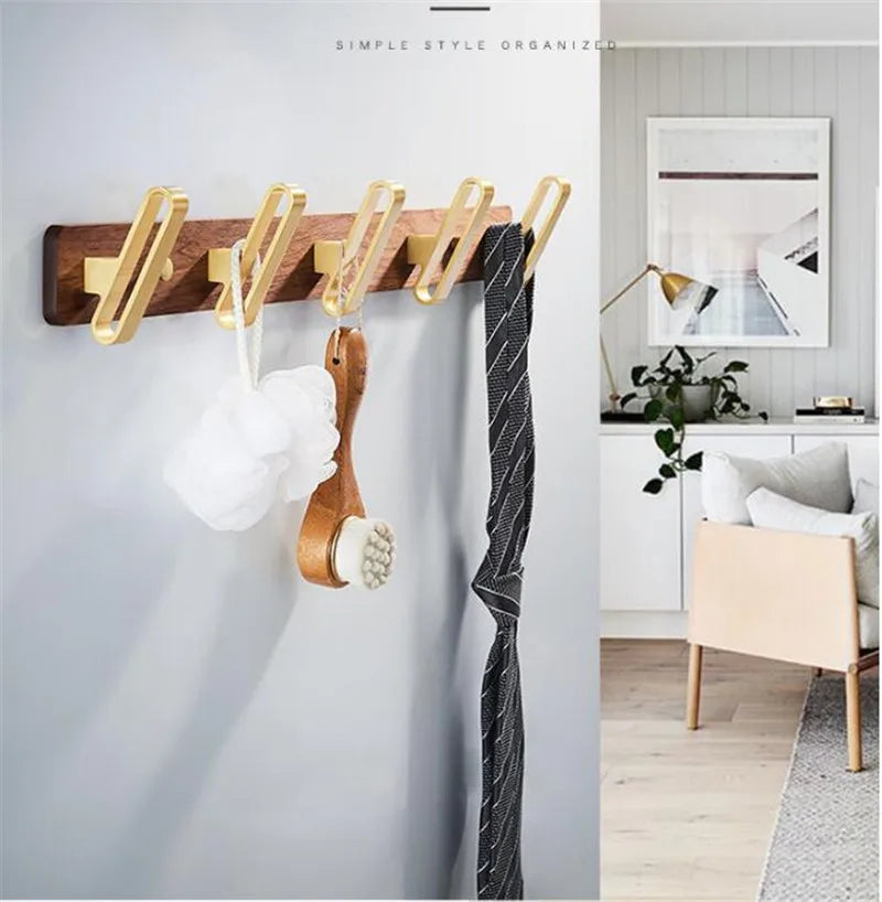 Tuqiu Robe Hook Clothes Hook Towel Hanger Wood