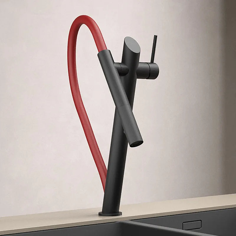 Stainless Steel Black Red Magnetic Faucet Vegetable Basin