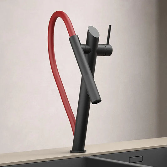 Stainless Steel Black Red Magnetic Faucet Vegetable Basin