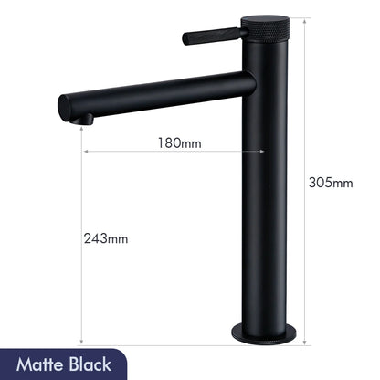 Solid Brass Gold Basin Faucet Hole Handle Cold