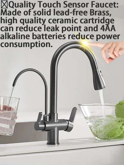 Touch On Filtered Faucet Three Ways Cold Drinking