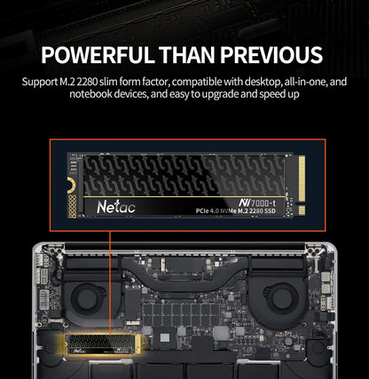 Netac Ssd 1tb Ssd Nvme M2 7400mb/S 512gb