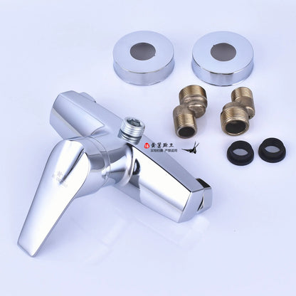 Brass Shower Faucet Mixer Valve Shower Head Hidden
