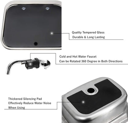 Tytxrv Caravan Rv Sink Stainless Steel Hand Wash