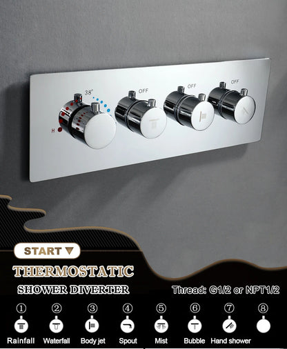 Boenn Thermostatic Shower Controller Shower Systems Bathroom