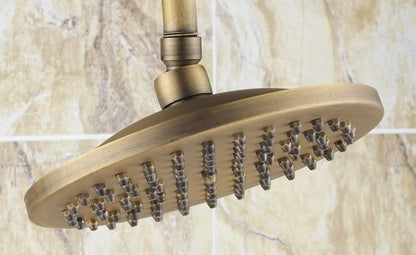 Vintage Retro Antique Brass Dual Ceramic Handles Bathroom