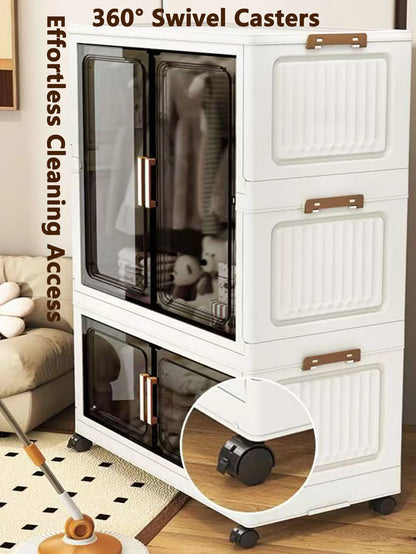 Multi-Functional Folding Storage Cabinet Doors Office Bathroom