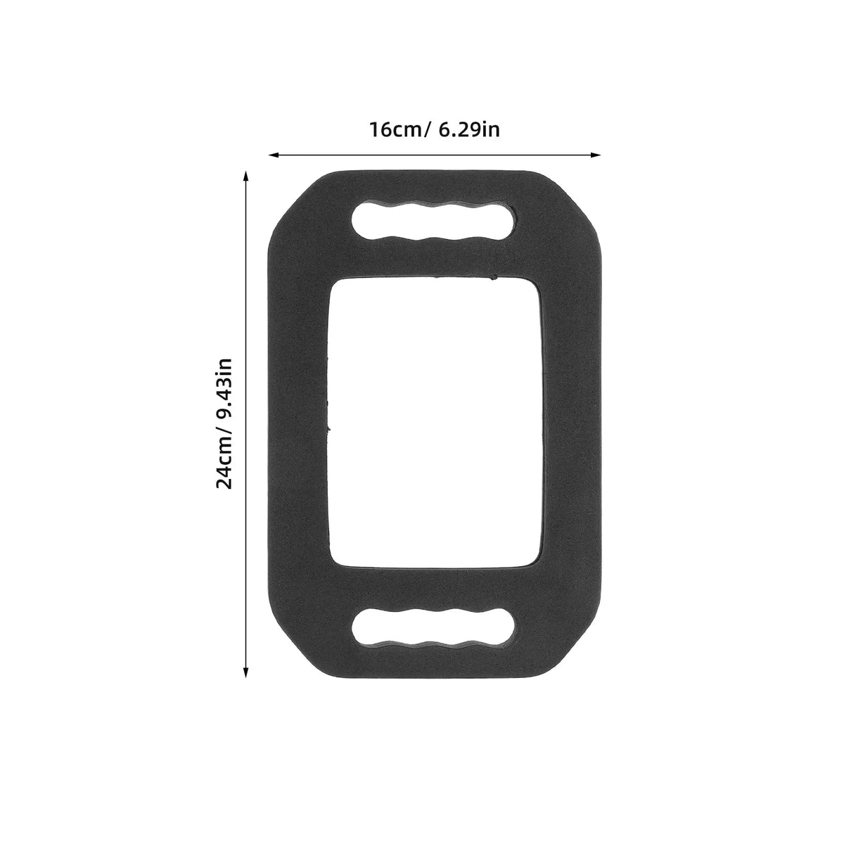 Handheld Barber Mirror Rectangle Shape Foam Back Wall