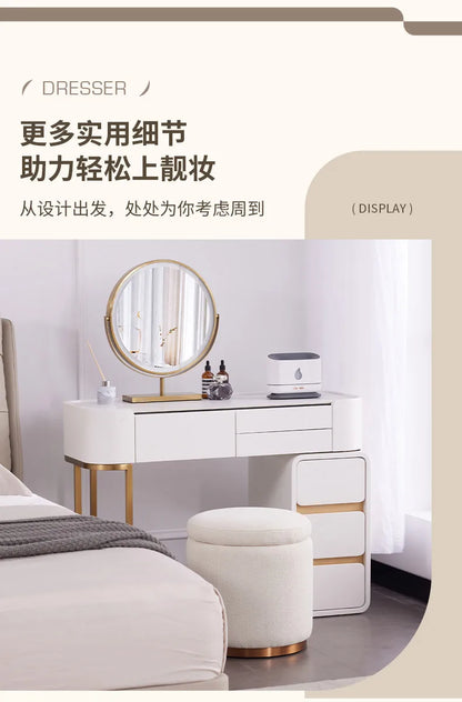 White Modern Vanity Table Living Room Makeup Vanity