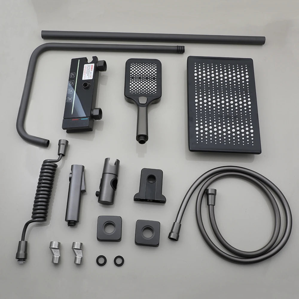 Zappo Led Digital Display Shower System Bathroom Shower