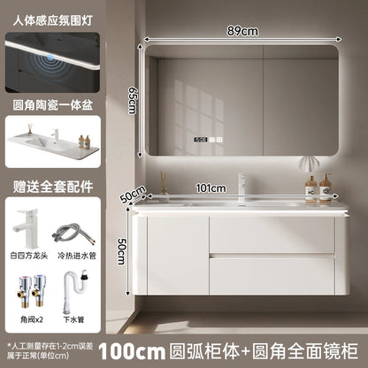 Led Light Ensuite Bathroom Cabinet Basin Designs Mirror