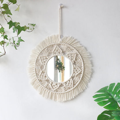 Wall Mirror Macrame Decorative Mirrors Boho Decor Wall