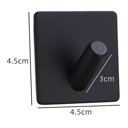 Aluminum Alloy Robe Hook Towel Hooks Self Adhesive