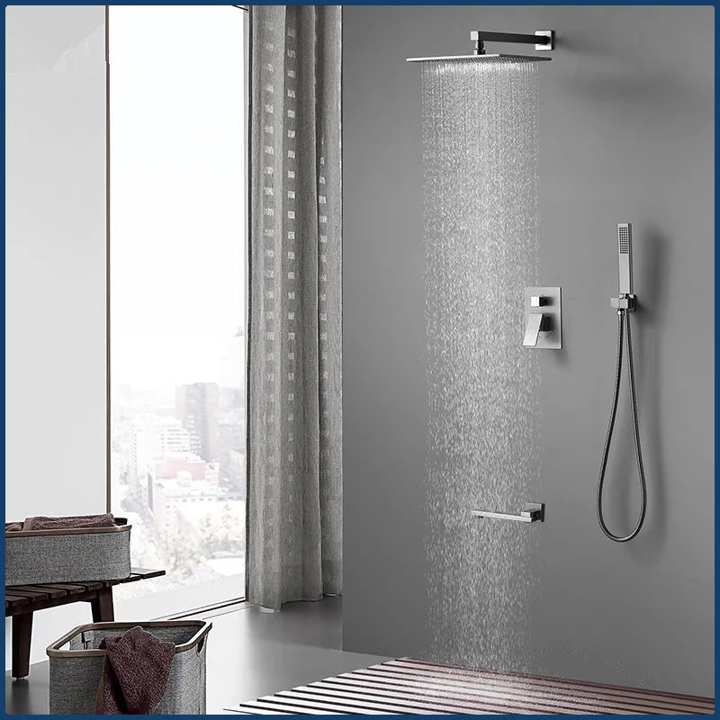 Concealed Shower System 2/3 Ways Water Outlet Hidden