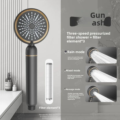 High Pressure Filter Shower Head Chlorine Removal Skin