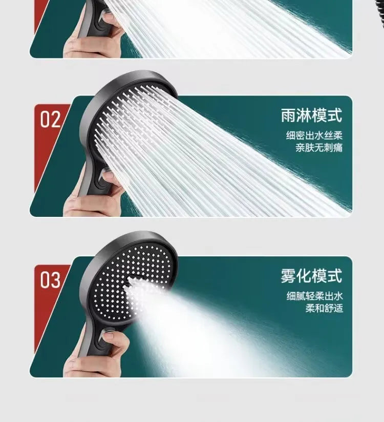 13cm Big Shower Head Modes Adjustable High Quality
