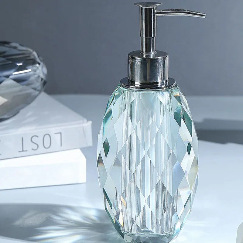 Light Luxury Crystal Bathroom Crystal Transparent Soap Dispenser