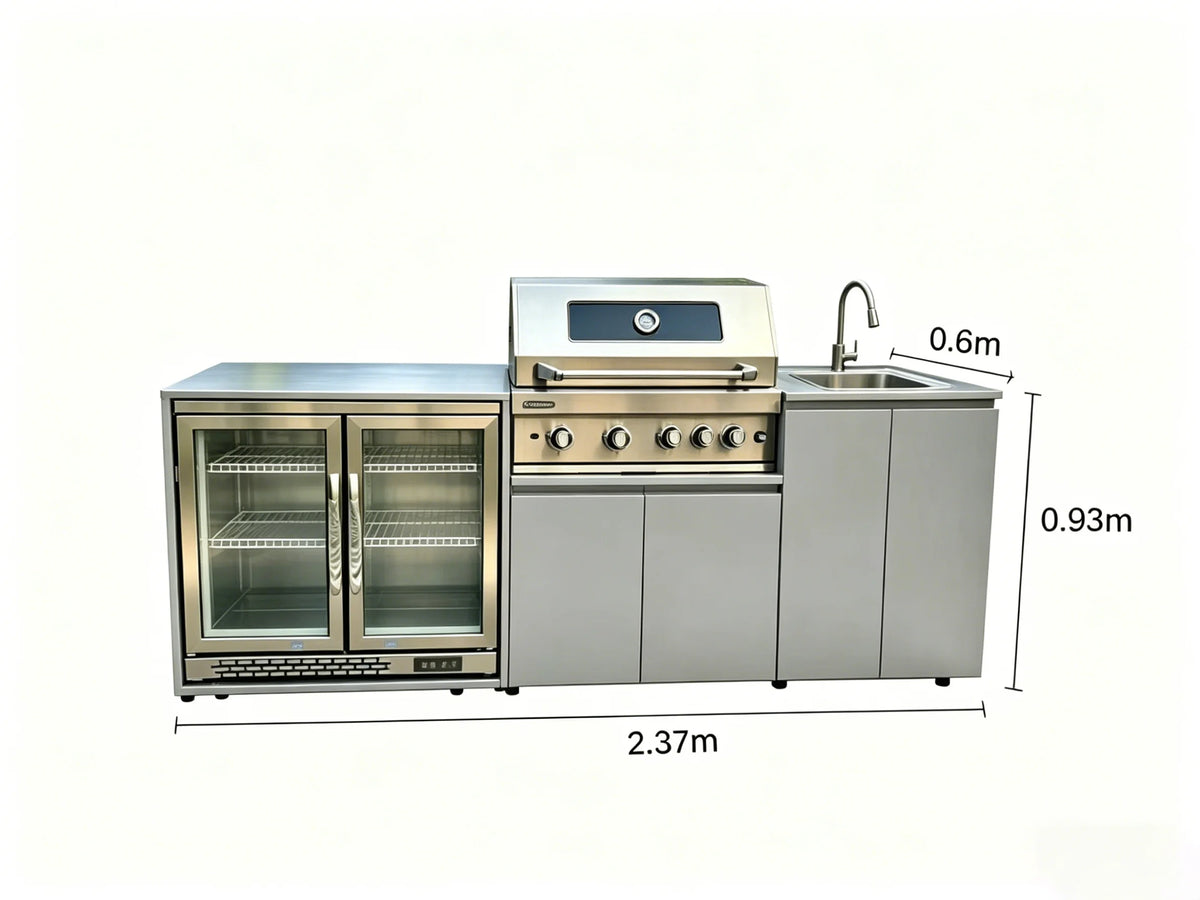 Modern Modular Functional Stainless Steel Outdoor Cabinets Grill