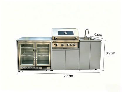 Modern Modular Functional Stainless Steel Outdoor Cabinets Grill
