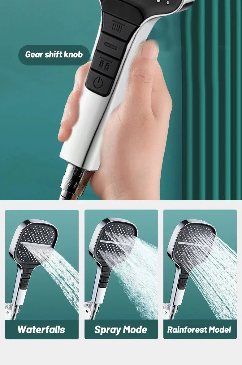 1-4pcs High Quality Bathroom High Pressure Rain Shower