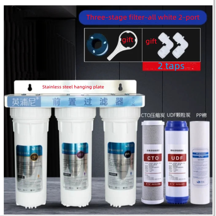 10-Inch Three-Stage Water Purifier Pre-Filter Water Purifier Tap