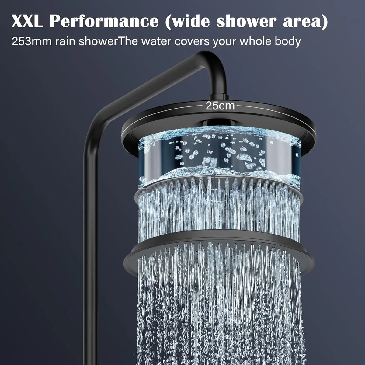 Bathroom Shower System Stainless Steel Showers Faucet Shelf