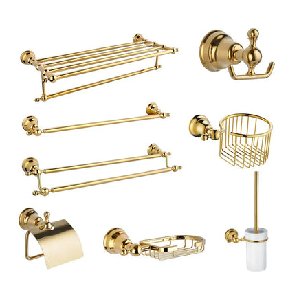 Bathroom Bathroom Shelf Gold Paper Holder Towel Bar